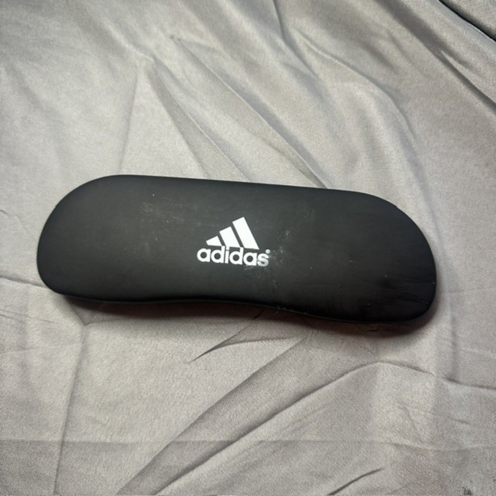Adidas Hard Shell Sunglasses Case Matte Black Eyewear Protector Clamshell Logo